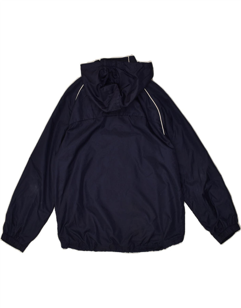 NIKE Boys Hooded Rain Jacket 10-11 Years Medium  Navy Blue Polyester | Vintage Nike | Thrift | Second-Hand Nike | Used Clothing | Messina Hembry 