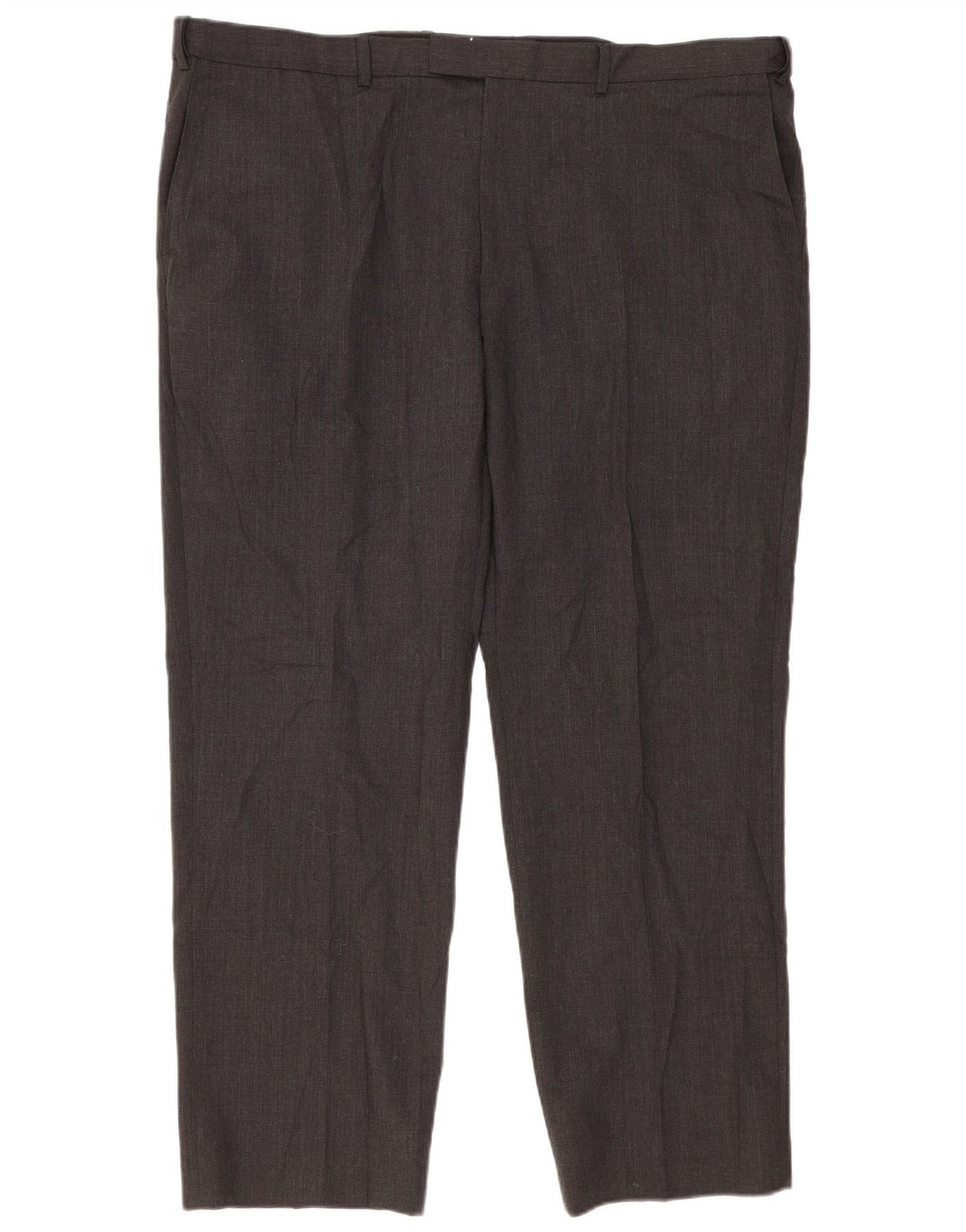 Marks & Spencer Mens Regular Fit Suit Trousers W44 L31 Grey Wool