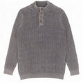 Joe Browns Mens Button Neck Jumper Sweater 2XL Grey Cotton