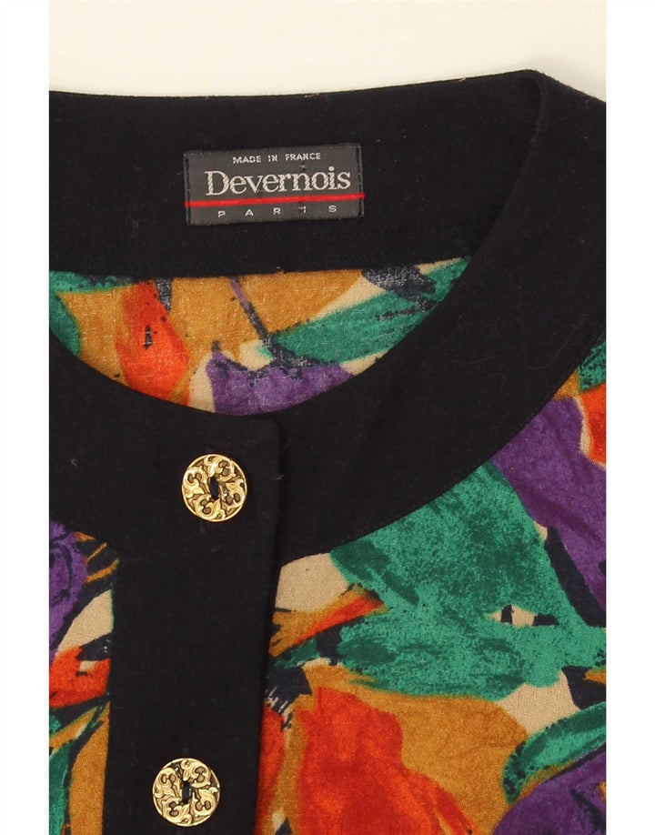 Devernois Paris Womens Blazer Jacket UK 14 Medium Multicoloured Floral
