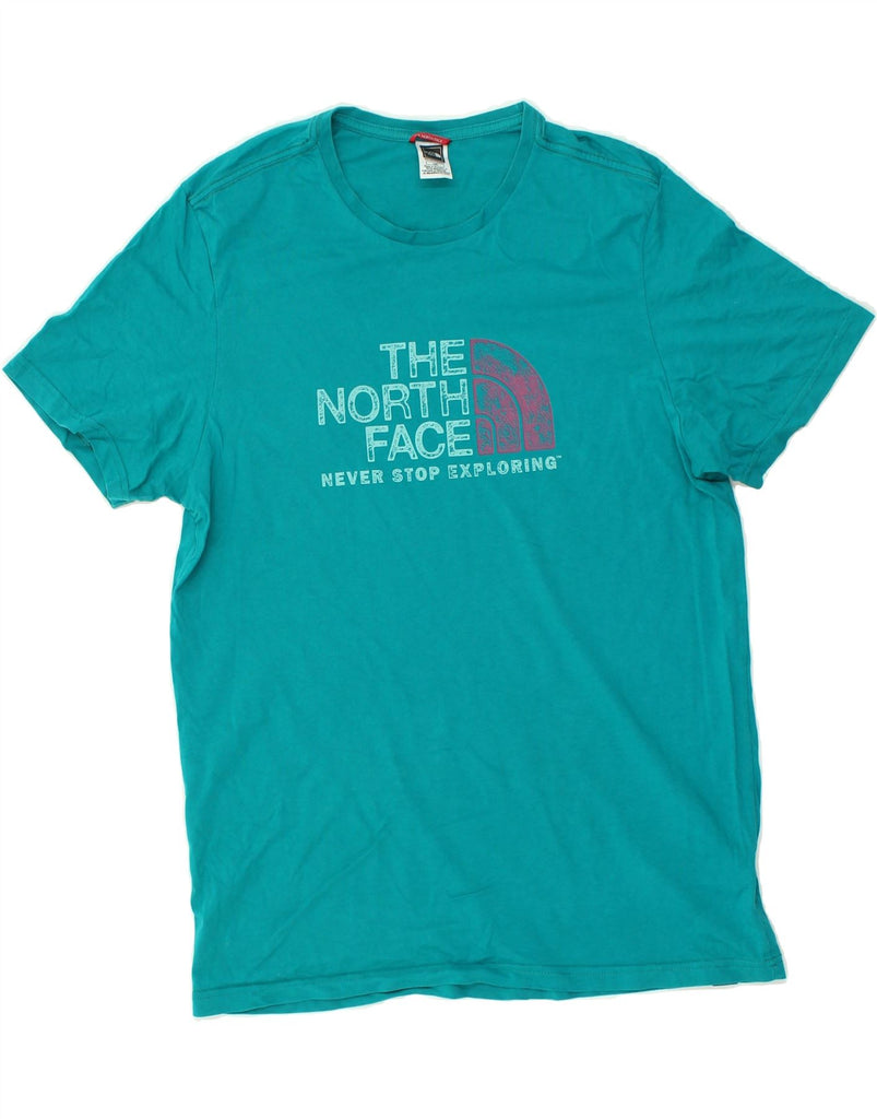 THE NORTH FACE Mens Graphic T-Shirt Top Large Blue Cotton | Vintage The North Face | Thrift | Second-Hand The North Face | Used Clothing | Messina Hembry 