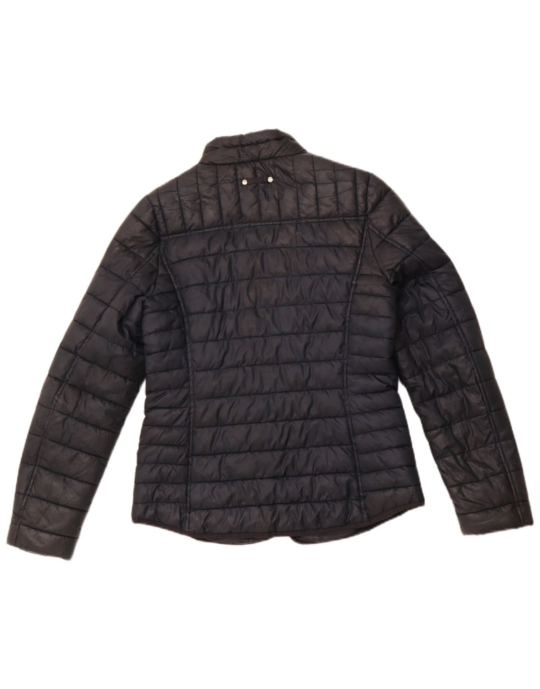 JOULES Womens Padded Jacket UK 12 Medium  Black Polyester