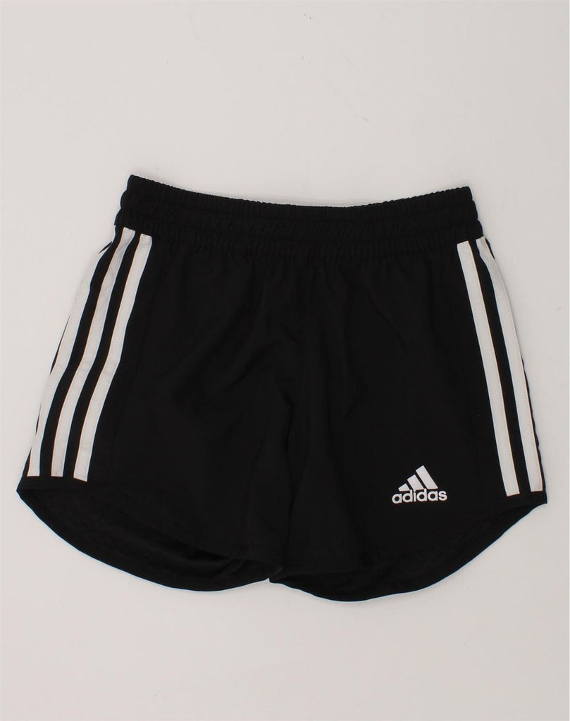 ADIDAS Boys Sport Shorts 7-8 Years Black Polyester | Vintage Adidas | Thrift | Second-Hand Adidas | Used Clothing | Messina Hembry 