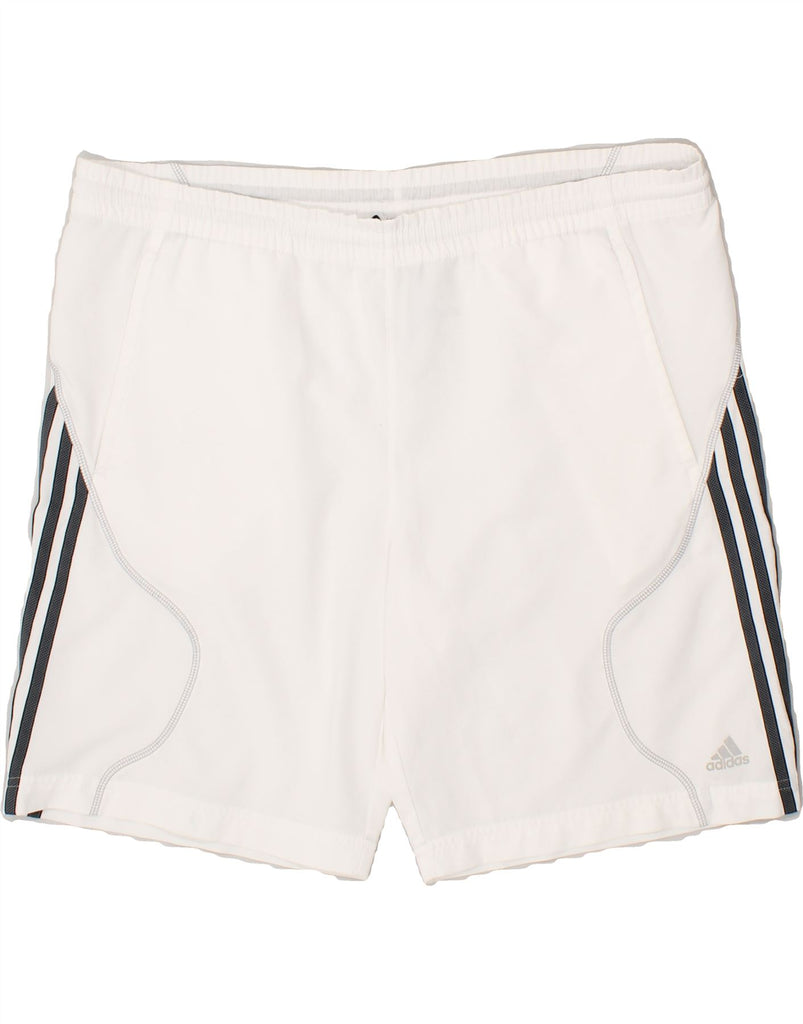 ADIDAS Mens Climalite Sport Shorts Medium White | Vintage Adidas | Thrift | Second-Hand Adidas | Used Clothing | Messina Hembry 