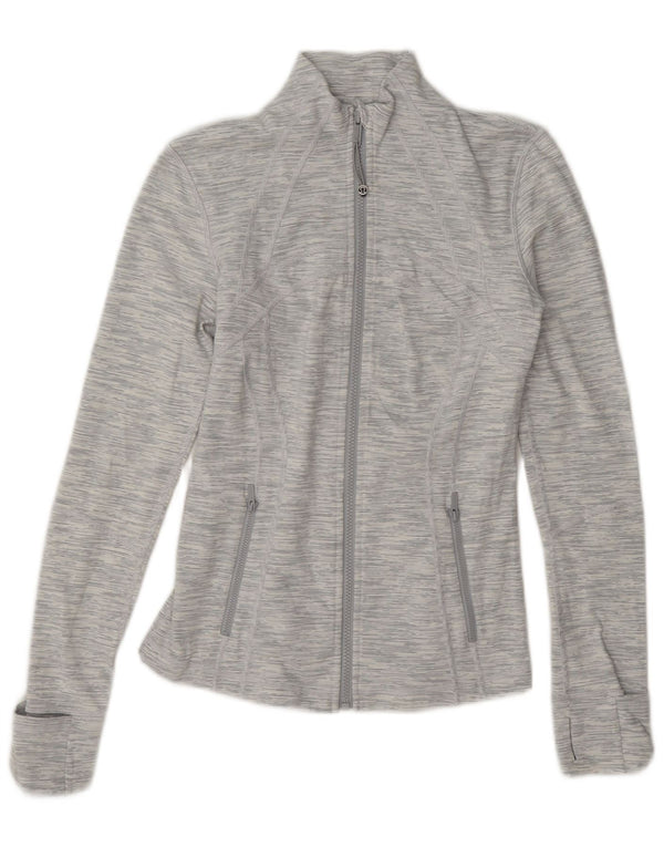 Lululemon Womens Tracksuit Top Jacket US 6 Medium Grey Flecked