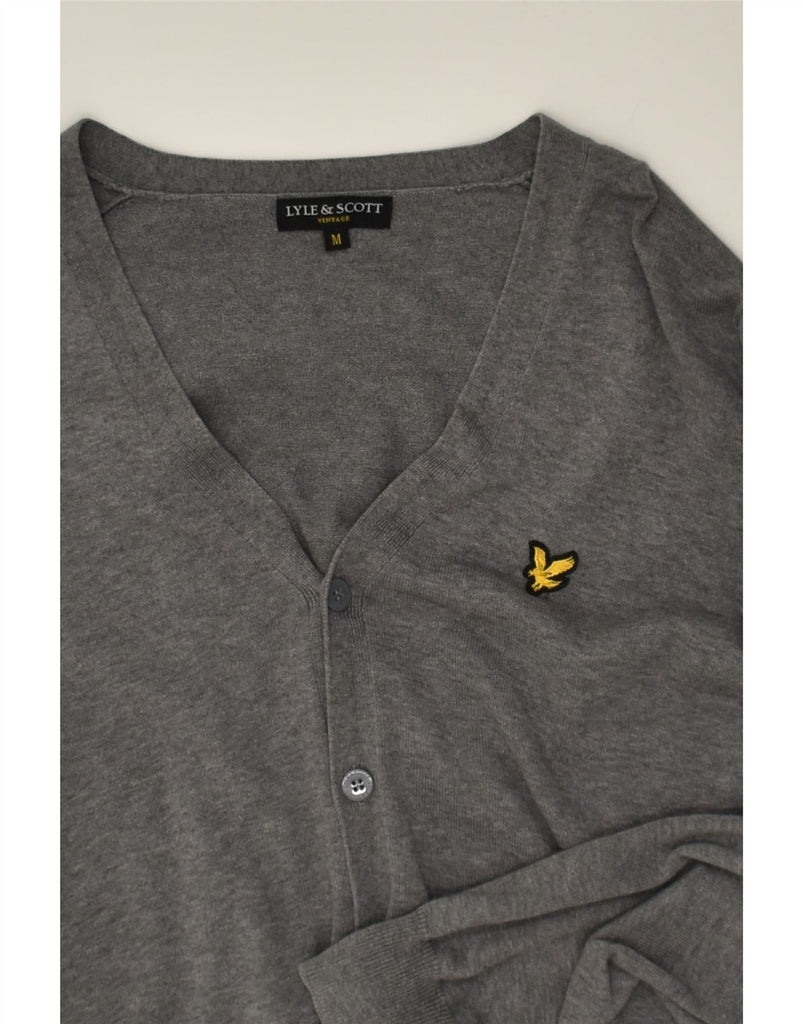 LYLE & SCOTT Womens Cardigan Sweater UK 14 Medium Grey | Vintage Lyle & Scott | Thrift | Second-Hand Lyle & Scott | Used Clothing | Messina Hembry 