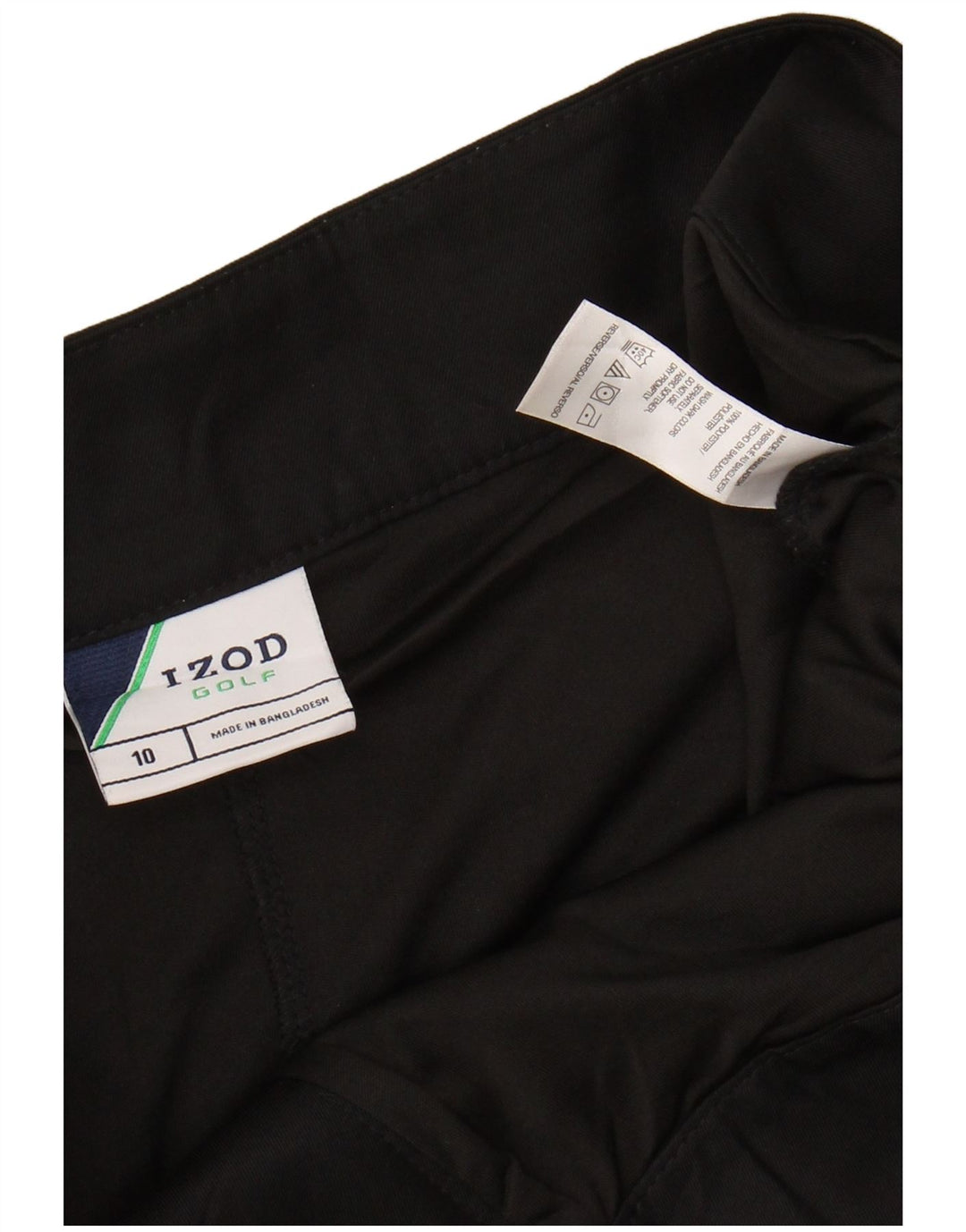 IZOD Womens Skort Large W32 L7 Black Polyester