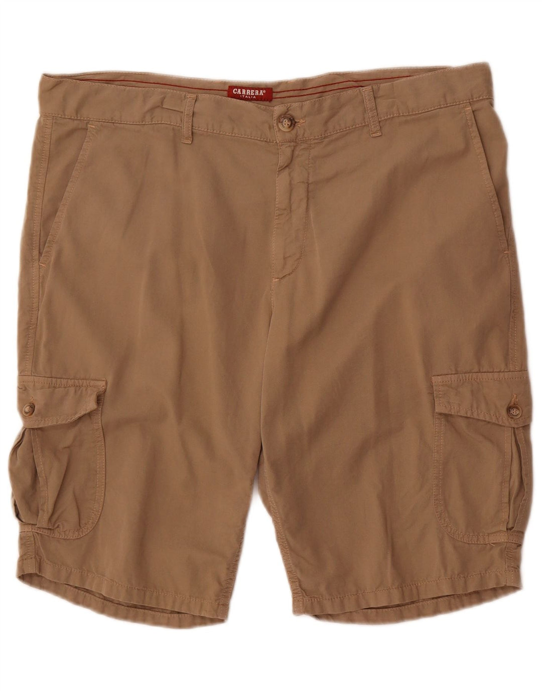 Carrera Mens Cargo Shorts IT 52 XL W36  Beige Cotton