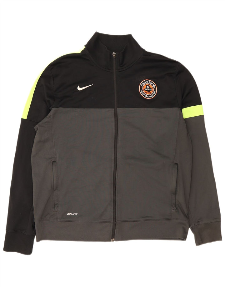 Nike Mens Dri Fit Tracksuit Top Jacket XL Grey Colourblock Polyester