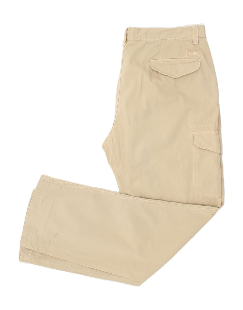 CARRERA Mens Straight Cargo Trousers W42 L32 Beige Cotton | Vintage Carrera | Thrift | Second-Hand Carrera | Used Clothing | Messina Hembry 