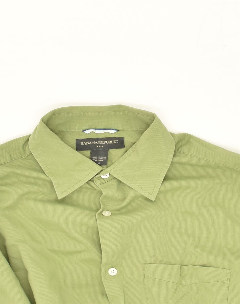 BANANA REPUBLIC Mens Shirt Medium Green Cotton | Vintage Banana Republic | Thrift | Second-Hand Banana Republic | Used Clothing | Messina Hembry 