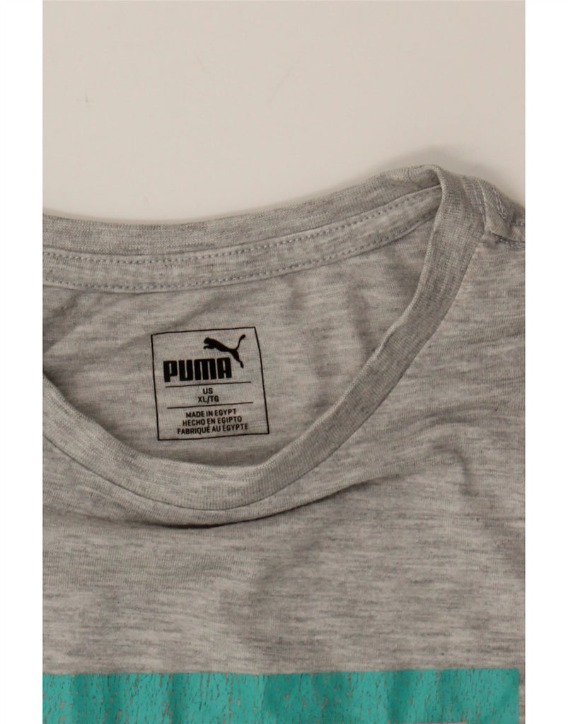 PUMA Womens Graphic T-Shirt Top UK 18 XL Grey Cotton Vintage Puma and Second-Hand Puma from Messina Hembry 