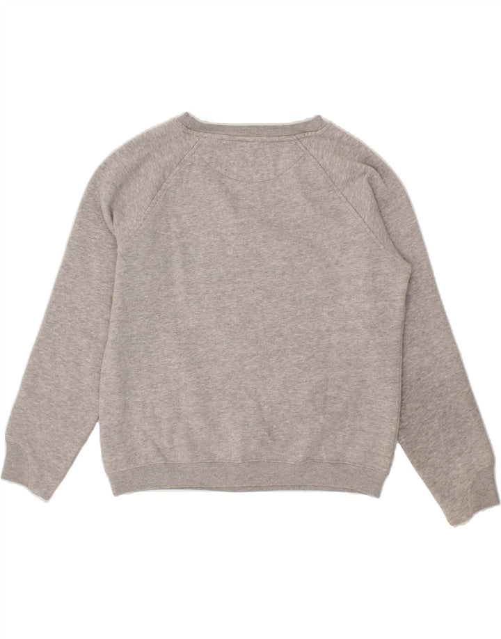 ADIDAS Womens Graphic Sweatshirt Jumper EU 38 Medium Grey Polyester Vintage Adidas and Second-Hand Adidas from Messina Hembry 