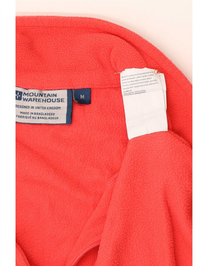 Mountain Warehouse Womens Zip Neck Fleece Jumper UK 14 Medium Red Polyester