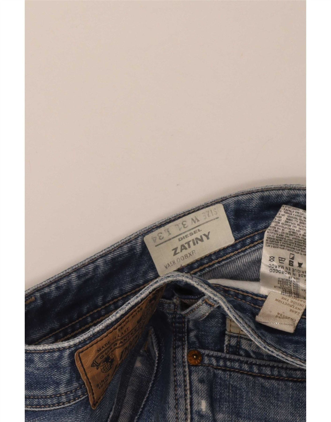 Diesel Mens Loose Jeans W31 L34 Blue Cotton