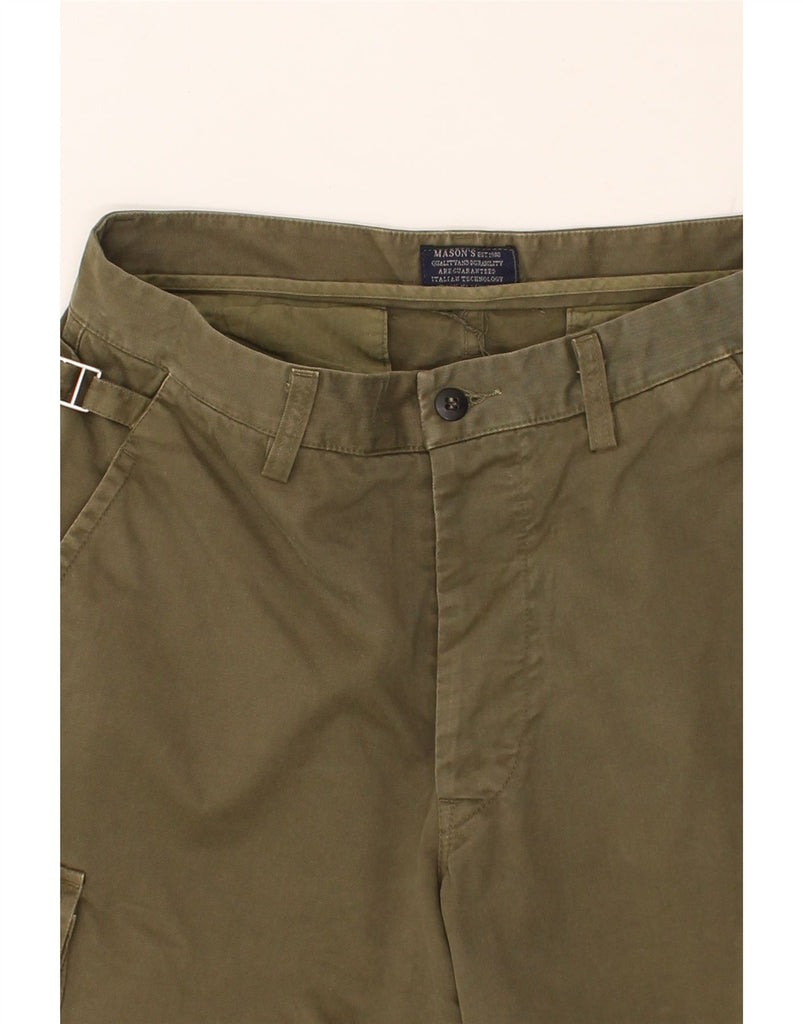 MASON'S Mens Slim Cargo Trousers W32 L32  Khaki Cotton Vintage Mason's and Second-Hand Mason's from Messina Hembry 