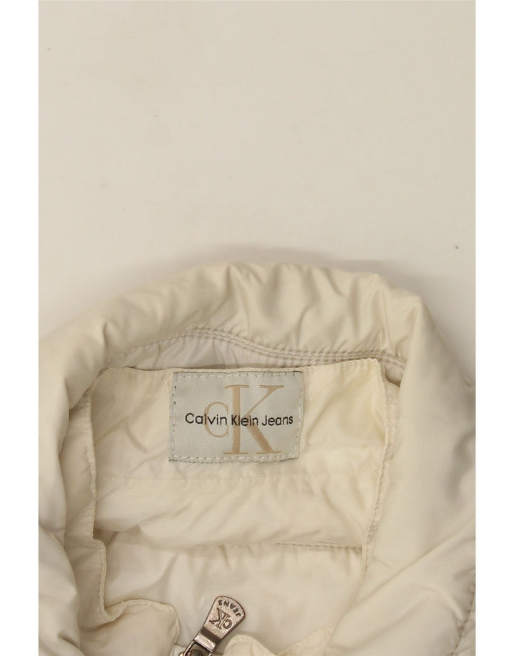 Calvin Klein Jeans Mens Utility Jacket UK 38 Medium White