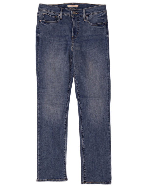 Levi's Womens 312 Shaping Slim Jeans W30 L30 Blue Cotton
