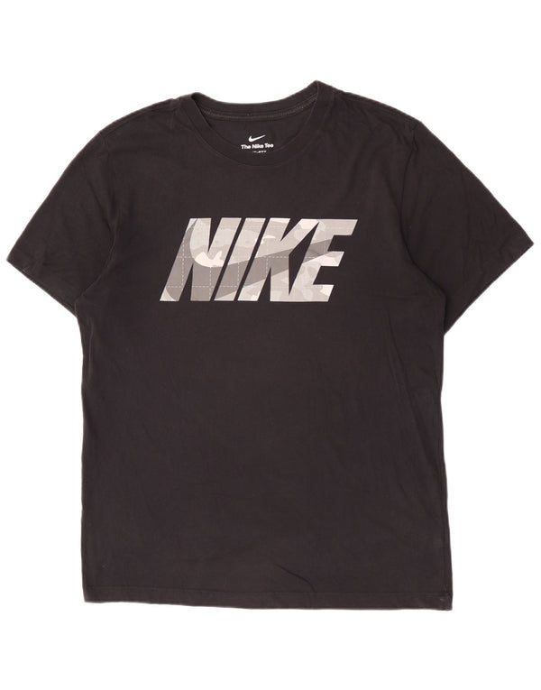 Nike Mens Dri Fit Graphic T-Shirt Top Medium Black