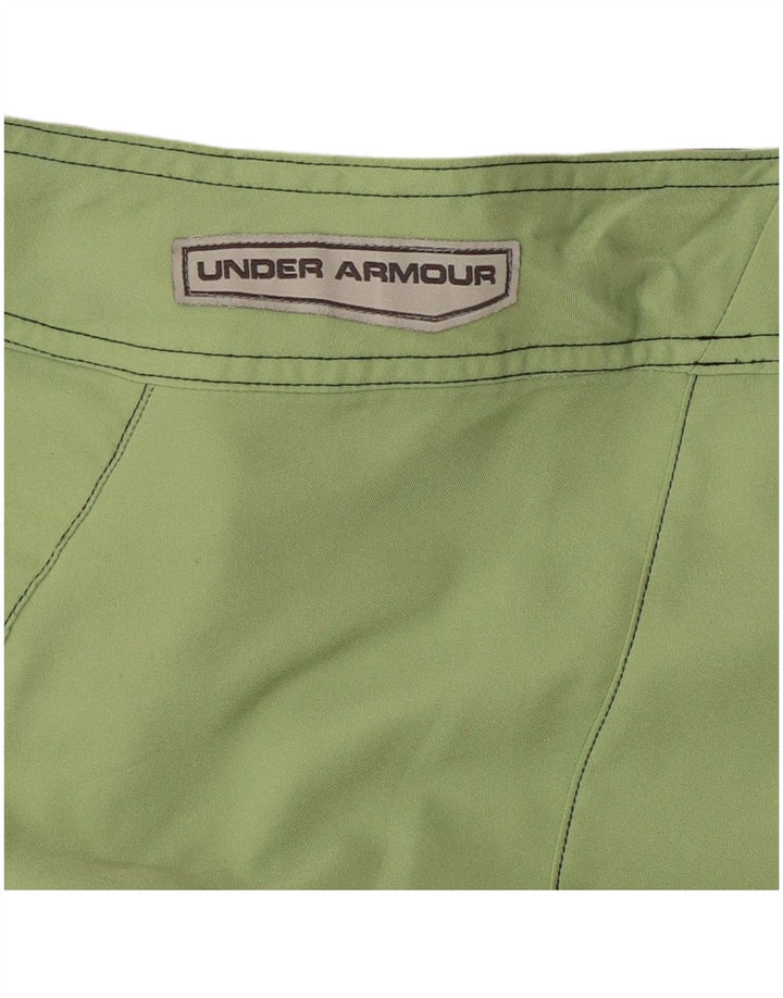 UNDER ARMOUR Mens Graphic Swimming Shorts Large  Green Polyester