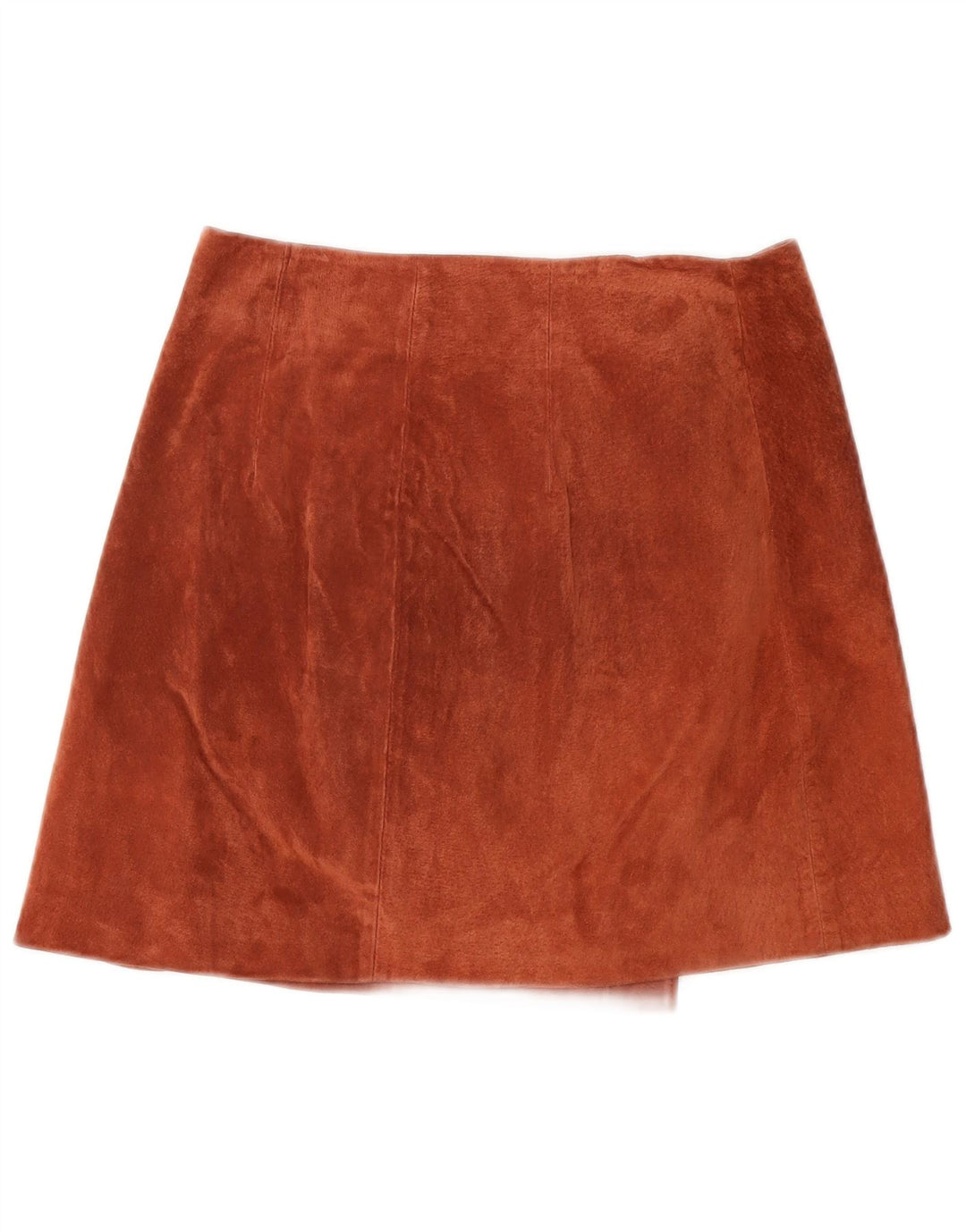 Mango Womens Suede Wrap Skirt Small W26 Brown