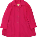 ECHELON Womens Oversized Overcoat UK 12 Medium  Pink Wool Vintage Echelon and Second-Hand Echelon from Messina Hembry 