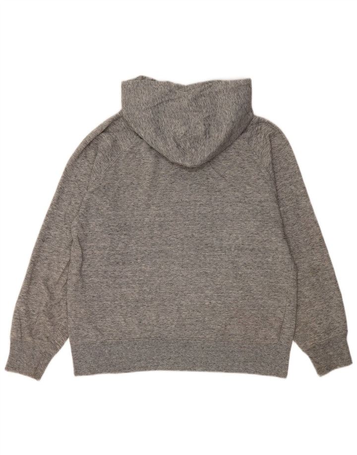 Levi's Womens Graphic Oversized Hoodie Jumper UK 10 Small Grey Flecked