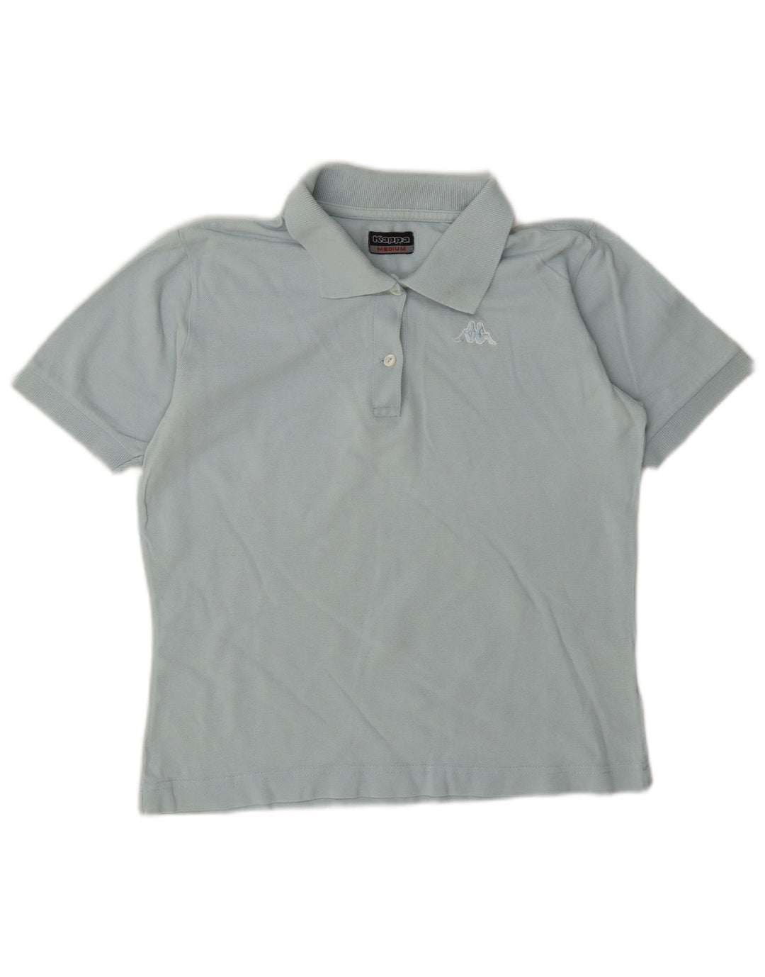 Kappa Womens Polo Shirt UK 12 Medium Blue Cotton