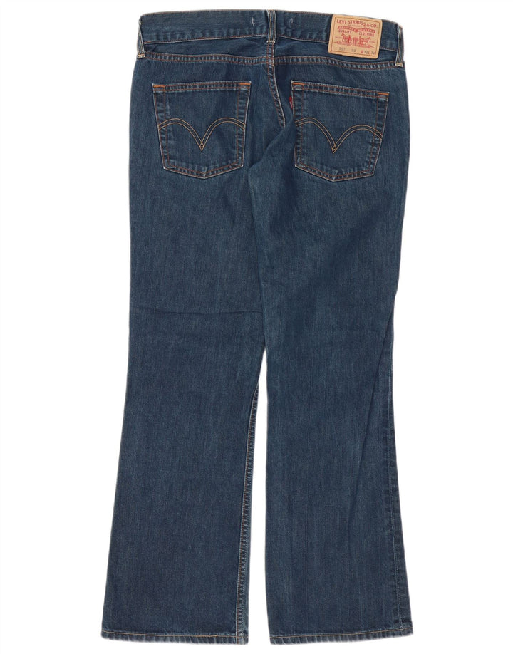 Levi's Womens 557 Bootcut Jeans W32 L32 Blue Cotton