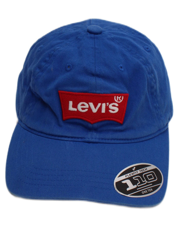 Levi Strauss & Co Mens Graphic Baseball Cap One Size Blue Cotton