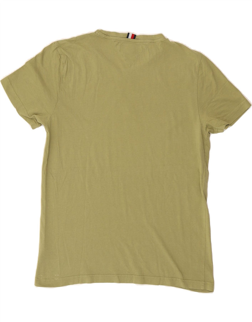 TOMMY HILFIGER Mens T-Shirt Top Large Green Cotton Vintage Tommy Hilfiger and Second-Hand Tommy Hilfiger from Messina Hembry 