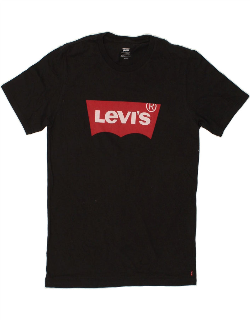 LEVI'S Mens Graphic T-Shirt Top Small Black Cotton | Vintage Levi's | Thrift | Second-Hand Levi's | Used Clothing | Messina Hembry 