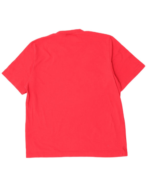 Adidas Mens Graphic T-Shirt Top XL Pink Cotton