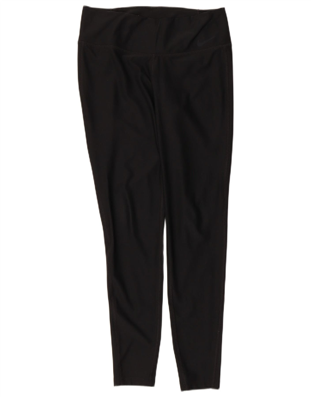 NIKE Womens Dri Fit Leggings UK 14 Medium  Black Polyester