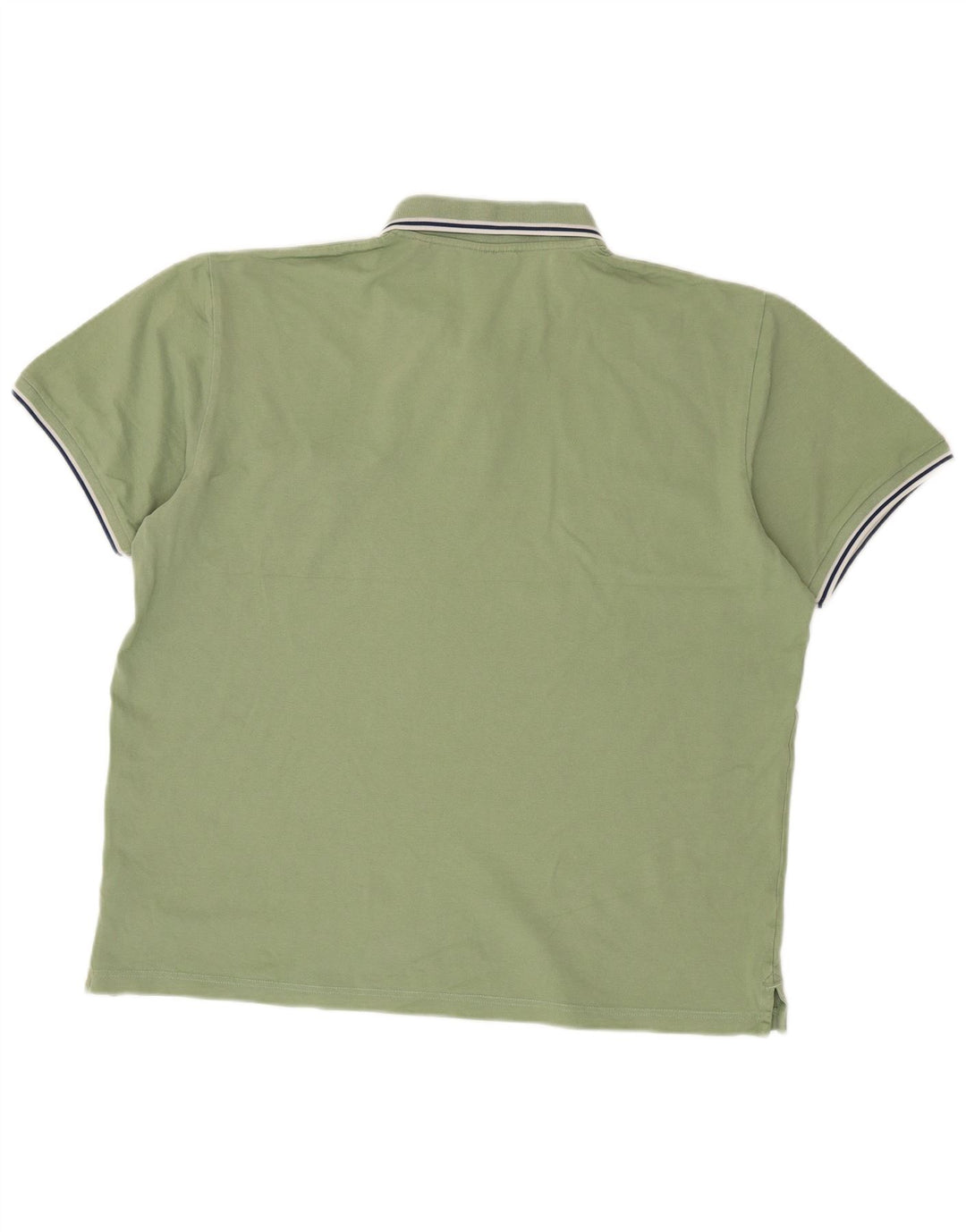 Gant Mens Polo Shirt 2XL Green Striped Cotton