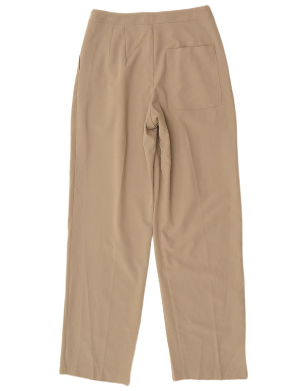 Topshop Womens Pegged Casual Trousers UK 8 Small W26 L31 Beige Polyester