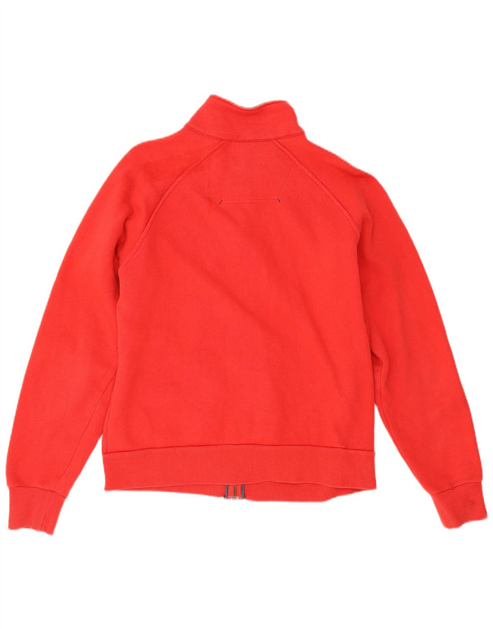 Sergio Tacchini Womens Tracksuit Top Jacket UK 14 Medium Red Cotton