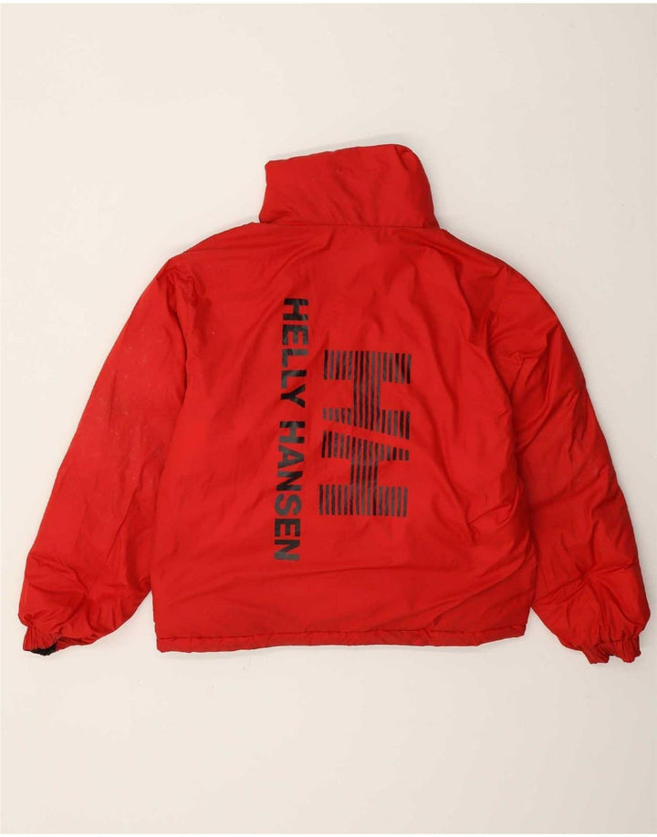 Helly Hansen Womens Oversized Graphic Padded Jacket UK 10 Small Black