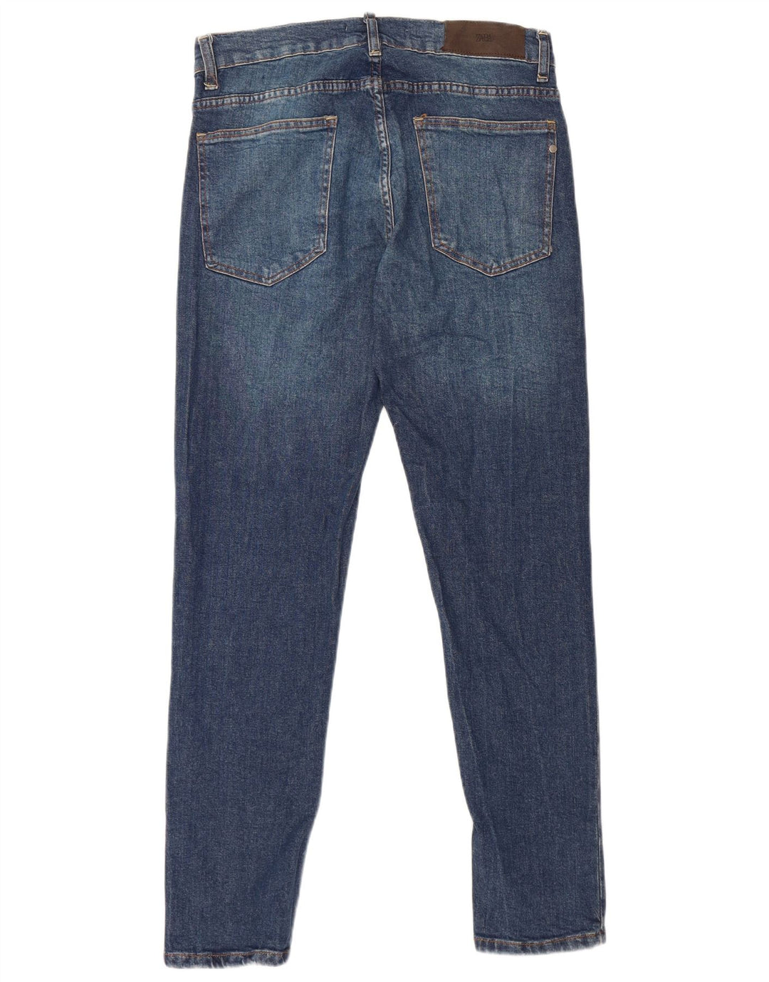 ZARA Mens Skinny Jeans EU 42 Large W32 L30 Blue Cotton