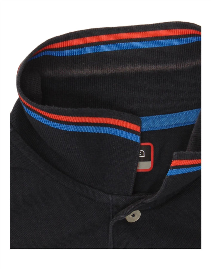 KAPPA Mens Polo Shirt Large Navy Blue Cotton