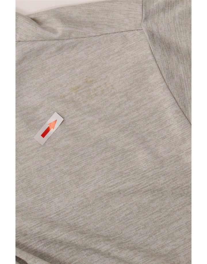 Adidas Mens Climalite T-Shirt Top Medium Grey Polyester
