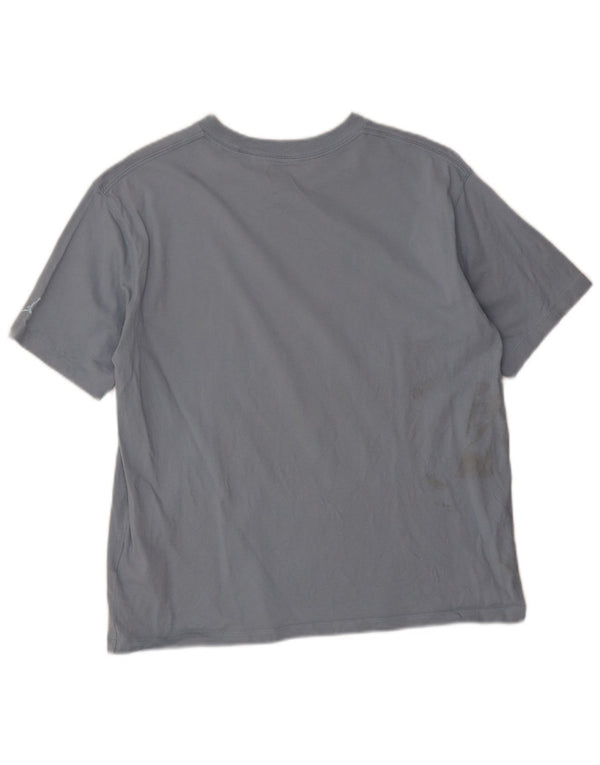 Jordan Womens Oversized Graphic T-Shirt Top UK 10 Small Grey Cotton