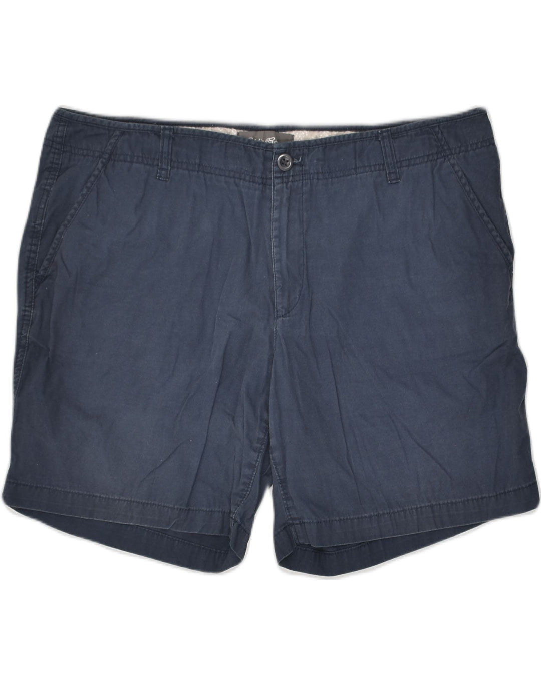 EDDIE BAUER Womens Chino Shorts US 16 2XL W38  Navy Blue Cotton | Vintage Eddie Bauer | Thrift | Second-Hand Eddie Bauer | Used Clothing | Messina Hembry 