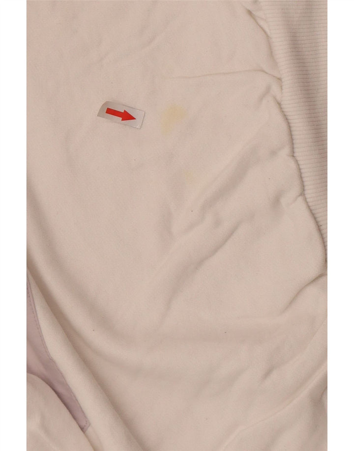 Helly Hansen Mens Graphic Sweatshirt Jumper Small White Colourblock Cotton