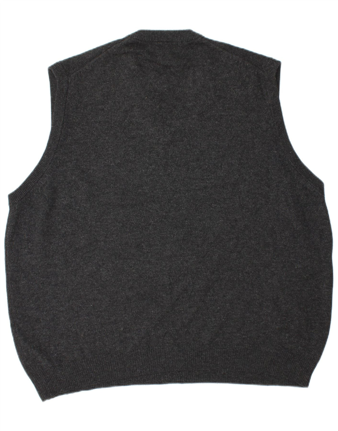 MARKS & SPENCER Mens Blue Harbour Vest Tank Top Large Black Lambswool