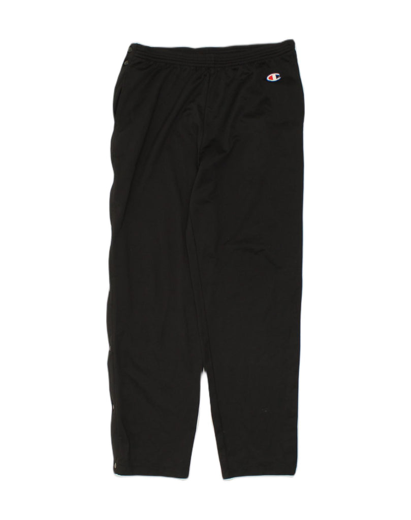 CHAMPION Mens Tracksuit Trousers Large Black Polyester | Vintage Champion | Thrift | Second-Hand Champion | Used Clothing | Messina Hembry 