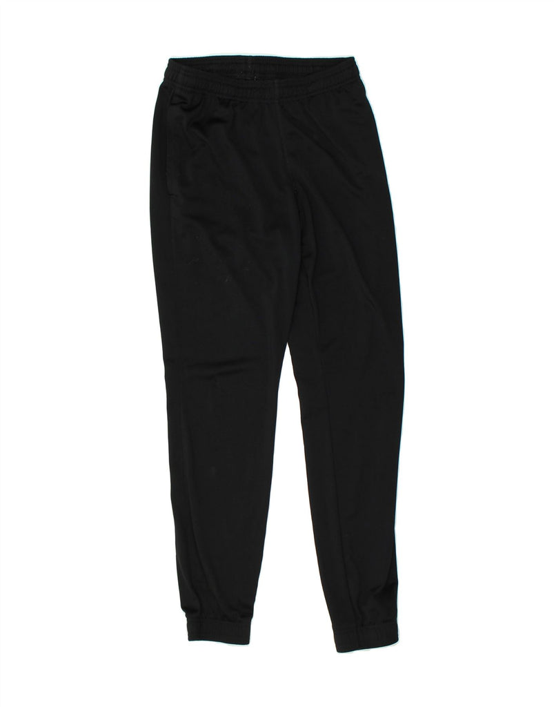 REEBOK Mens Tracksuit Trousers Joggers Small Black Polyester | Vintage Reebok | Thrift | Second-Hand Reebok | Used Clothing | Messina Hembry 