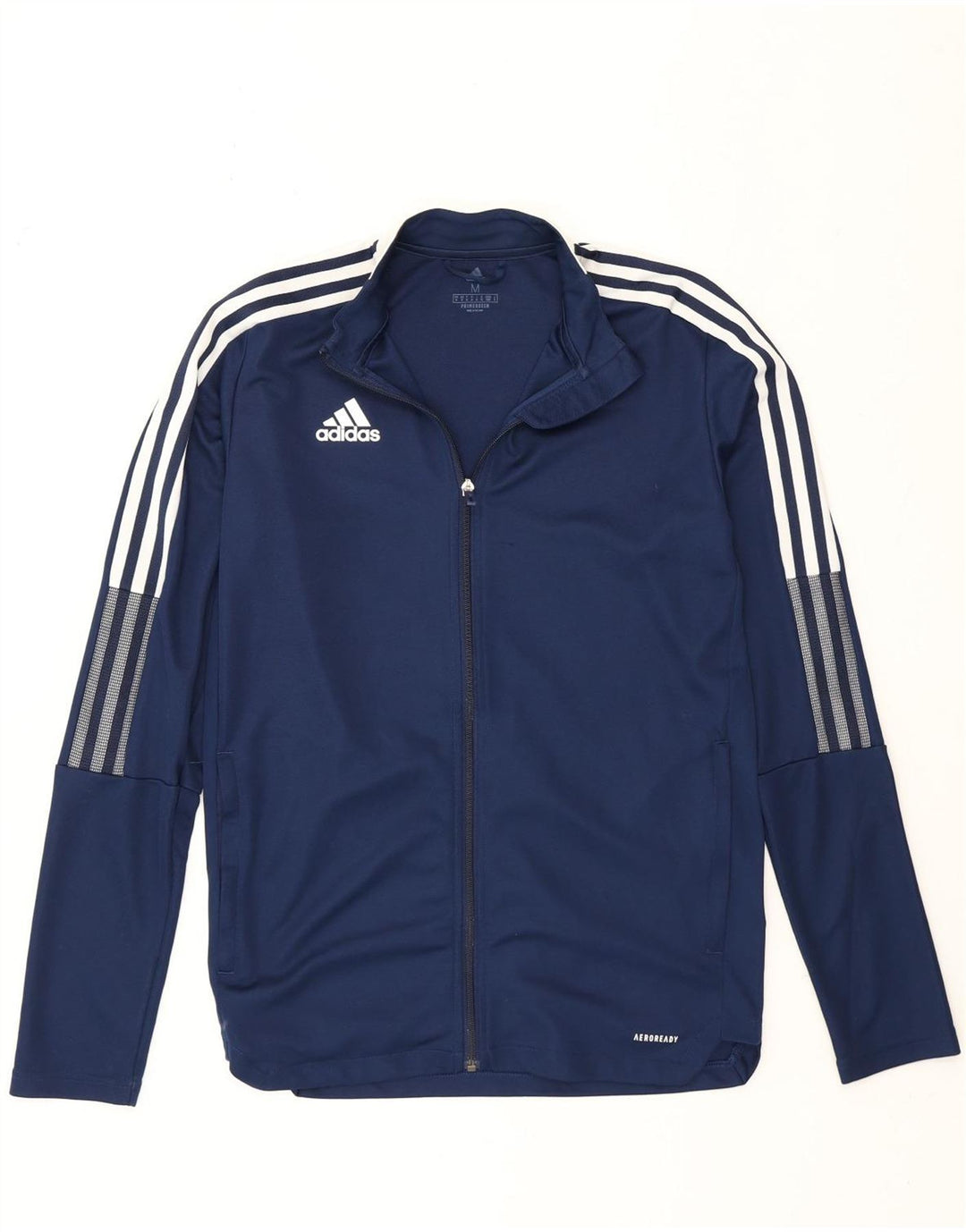 Adidas Mens Aeroready Tracksuit Top Jacket Medium Navy Blue Polyester