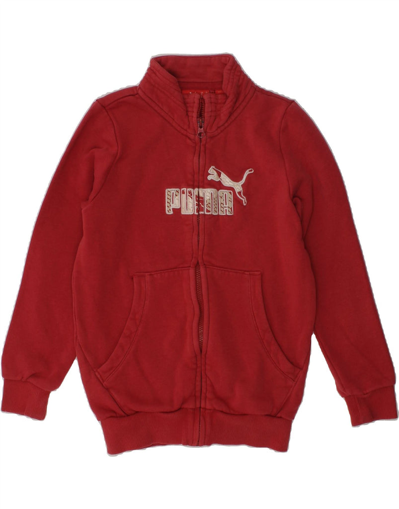 PUMA Girls Graphic Tracksuit Top Jacket 5-6 Years Red Cotton | Vintage Puma | Thrift | Second-Hand Puma | Used Clothing | Messina Hembry 