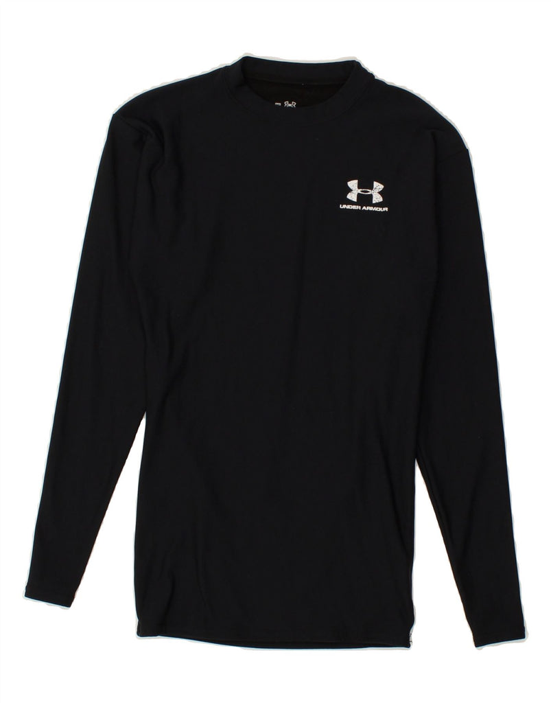 UNDER ARMOUR Womens Cold Gear Top Long Sleeve UK 8 Small Black Nylon | Vintage Under Armour | Thrift | Second-Hand Under Armour | Used Clothing | Messina Hembry 